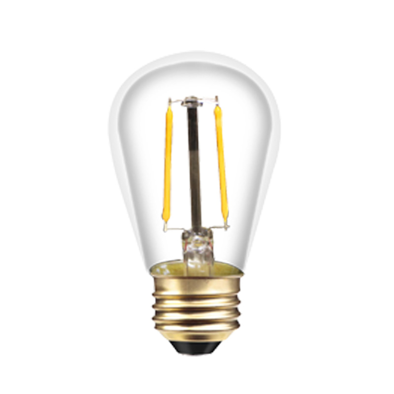 P60 2200k 2W 4w noir ambre verre LED Flexible lampe