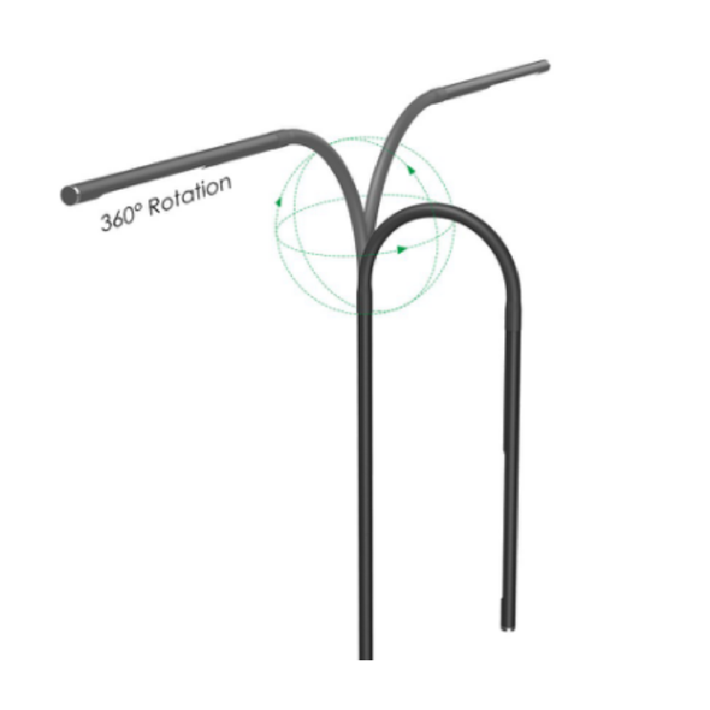 5118 - 7W Modern Extreme rare Alloy Floor Illumination Internal vertical LED Black Aluminum light
