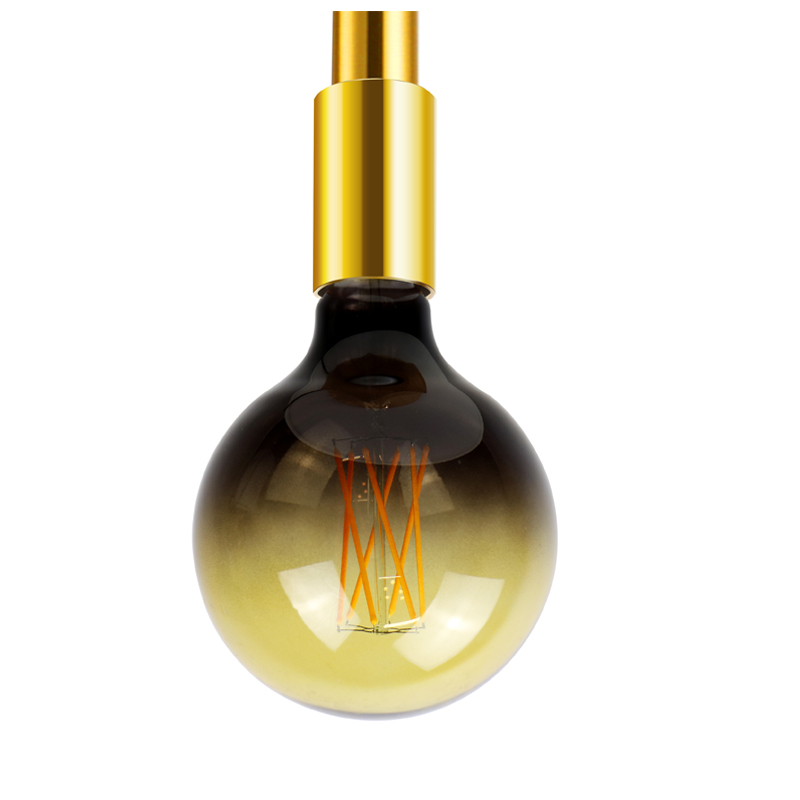 G125 Dark Amber ball 200 lumens nouvelle forme de conception led lumière à lanterne à filament doux