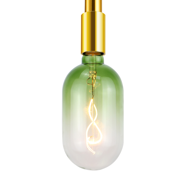 Réservoir bleu 60 à 350 lumen bar à café déco led ampoule filament jaune spirale grande taille