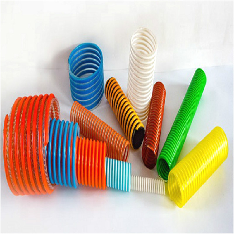 Tuyau d'aspiration ondulé coloré de bonne qualité \/ tuyau d'aspiration en pvc flexible \/ tuyau d'eau