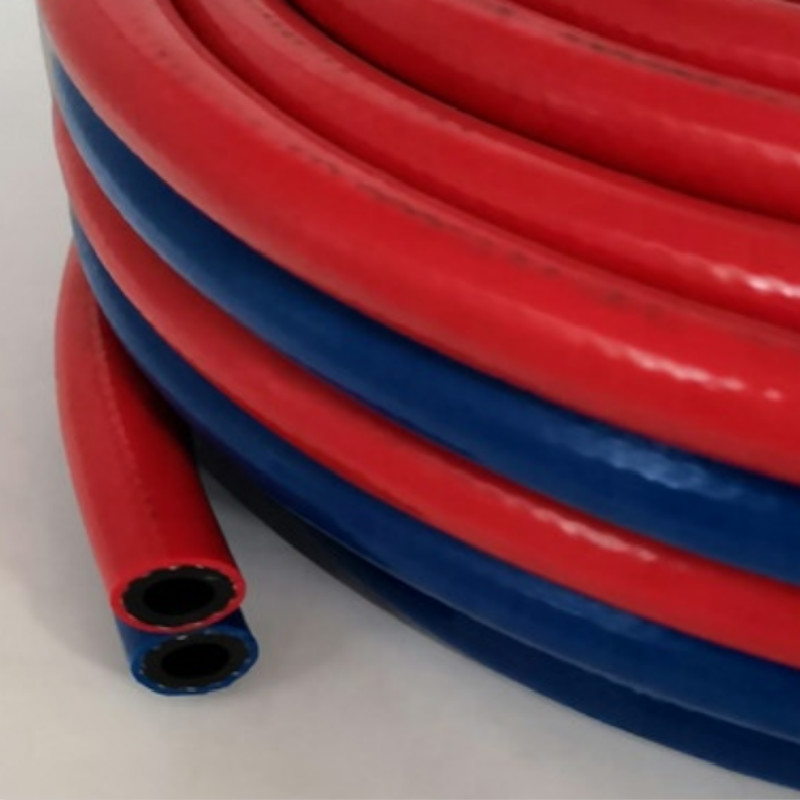 Tuyau PVC oxygène \/ acétylène \/ tuyau de soudage double fabriqué en Chine