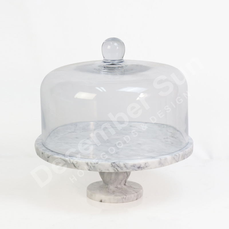 Meilleur prix stand de gâteau en marbre blanc