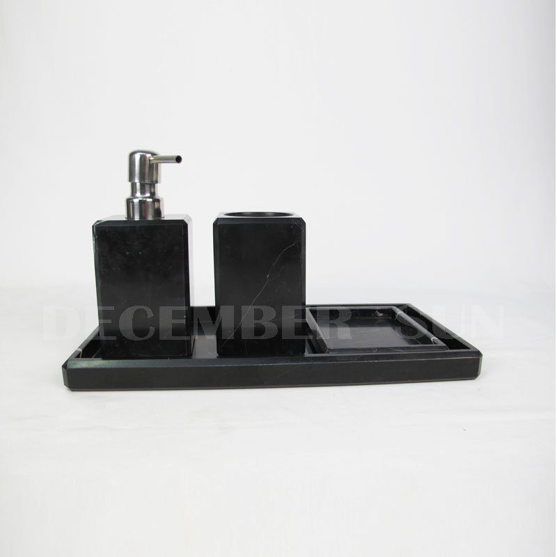 Wholesale accessoires de bain en marbre ensemble pour salle de bain