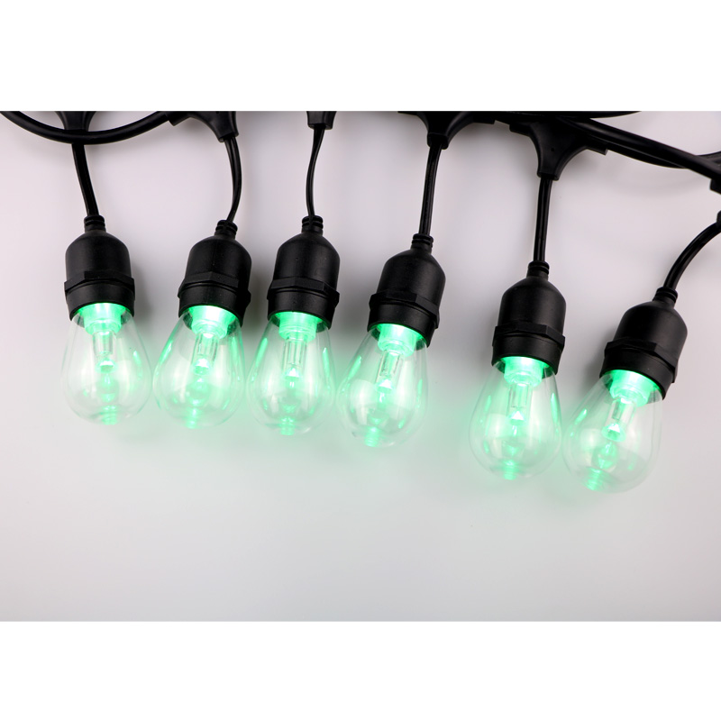 2020 nouveau design en verre ou en plastique a mené des guirlandes lumineuses pour la maison et le jardin