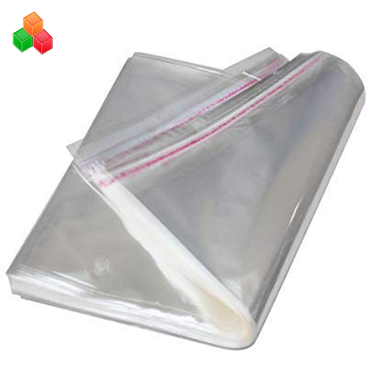 Sac d 'emballage en plastique autocollant transparent sur mesure