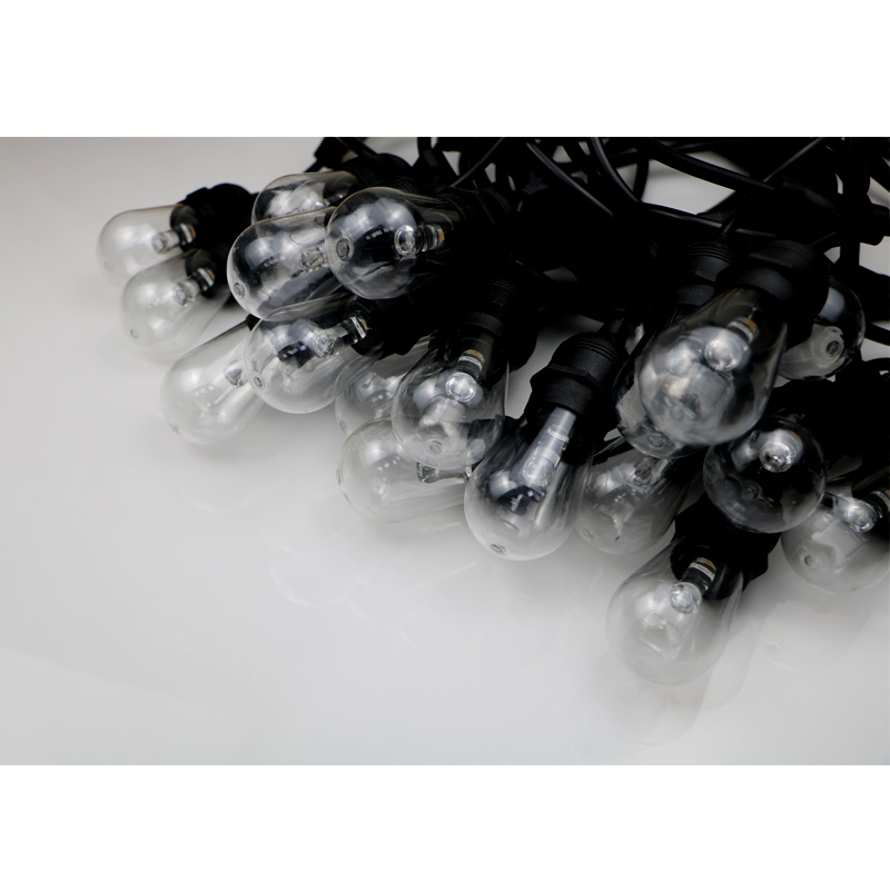 Ampoules à ficelles extérieures couleur blanc chaud pour choisir la lumière de chaîne de décoration de Noël