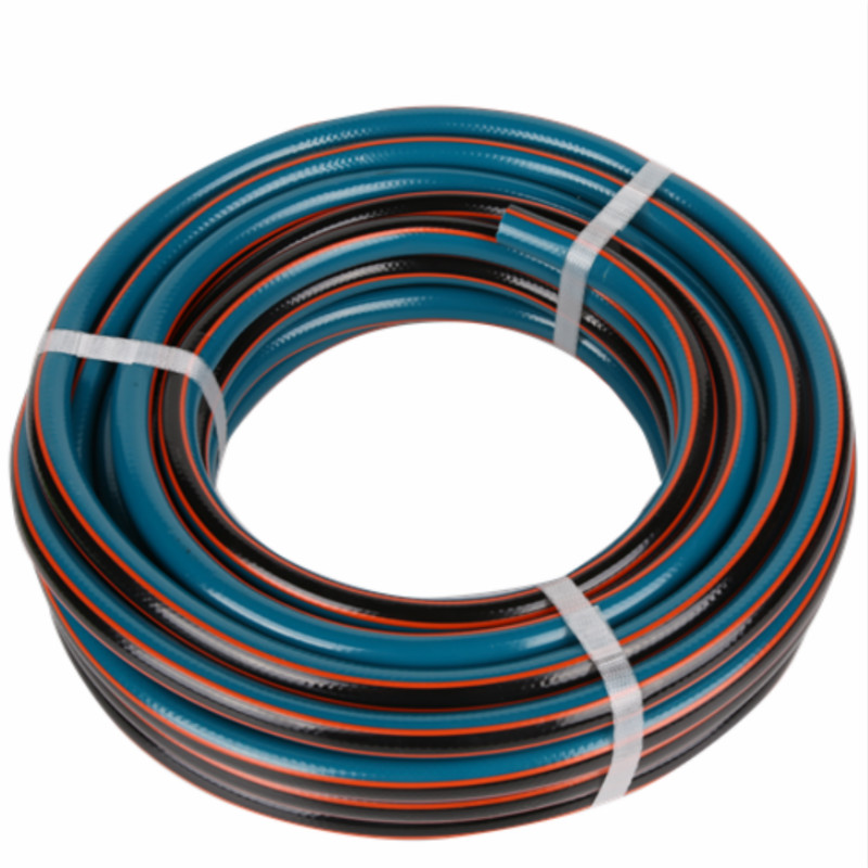 Tuyau flexible en pvc d'eau de jardin tressé coloré à 3 couches