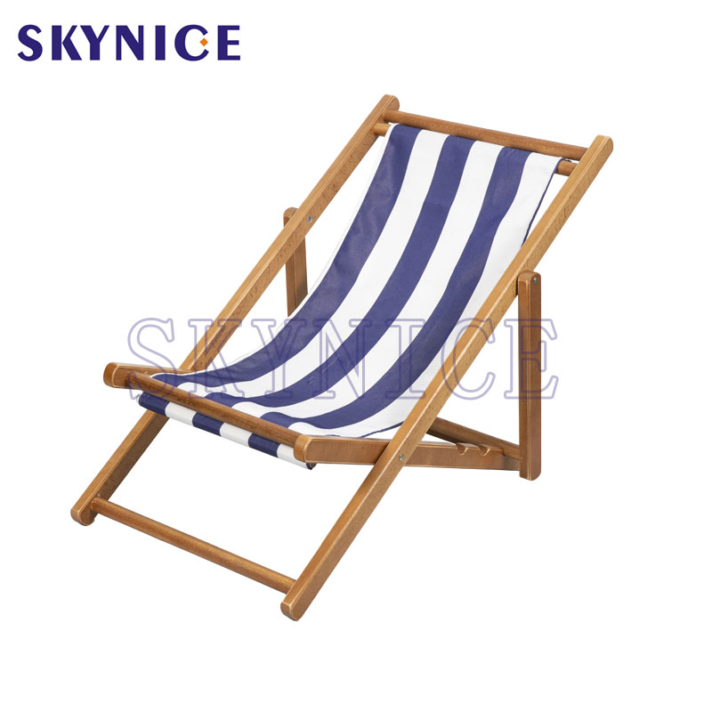 Chaise de plage en bois pour enfants