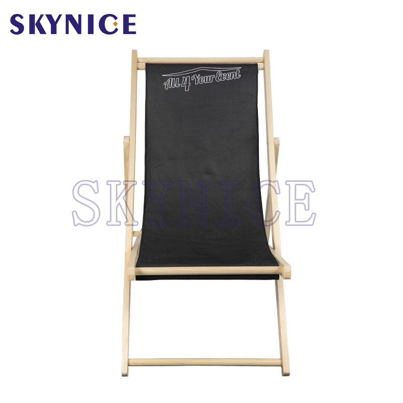 Chaise pliante de pique-nique de camping en bois en plein air