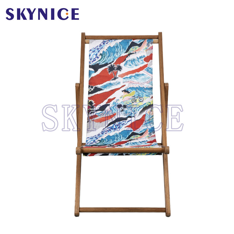 Chaise de toile en bois
