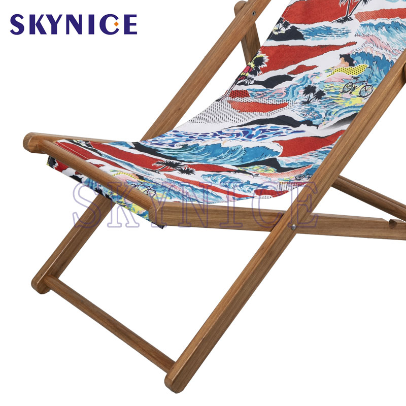 Chaise de toile en bois