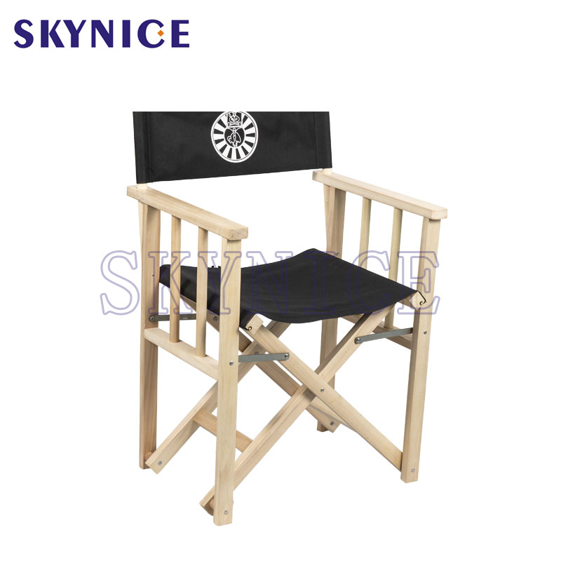 Chaises pliantes en bois de directeur de meubles extérieurs de nouveau style