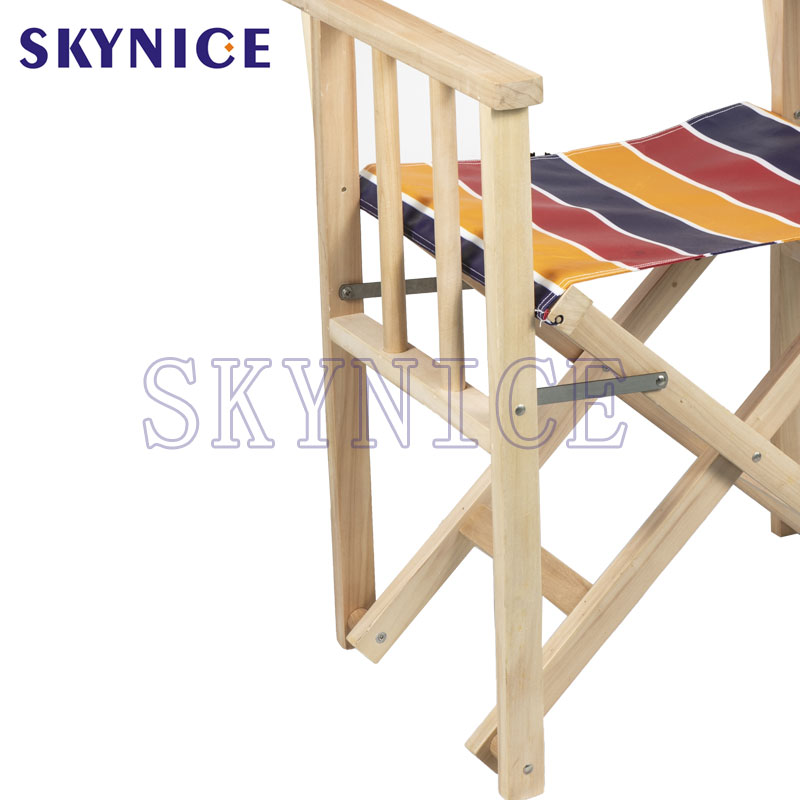 Chaise de directeur en toile pliante en bois de haute qualité