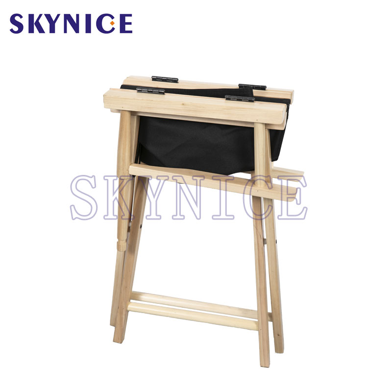 Chaise longue pliante portative en bois