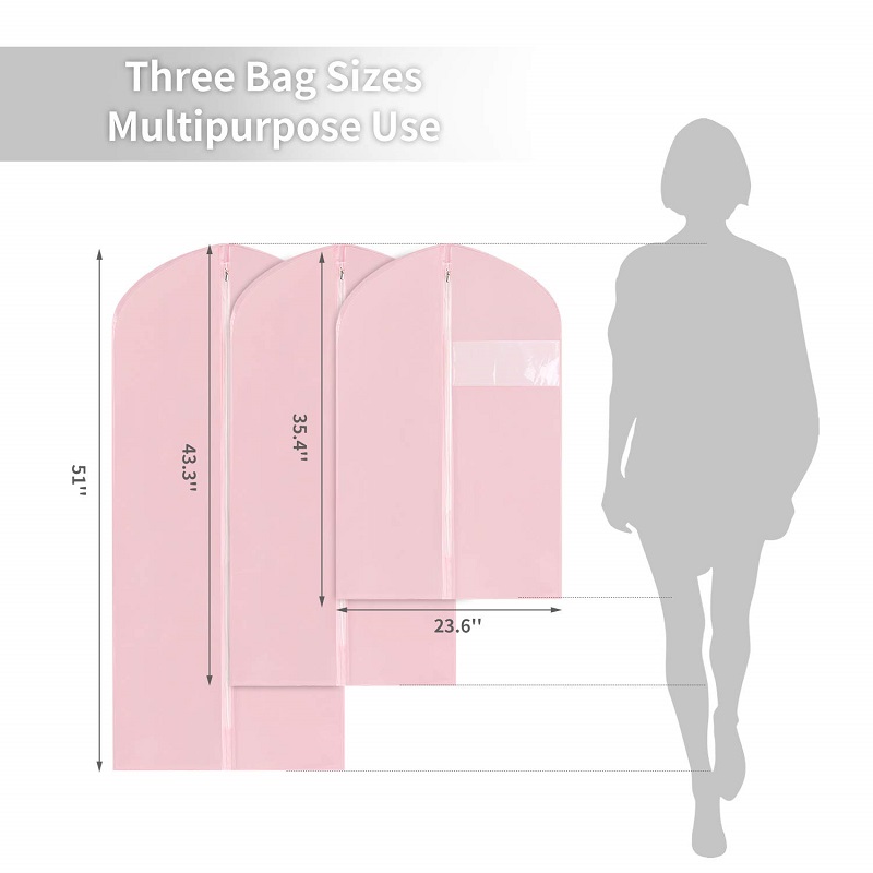 SGW14 personnalisé EVA PEVA imperméable vêtements costume housse sac de vêtement pour stockage et voyage