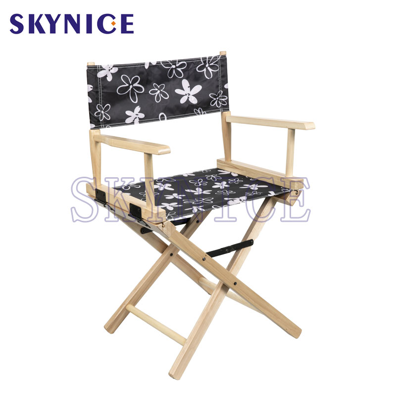 Chaise de directeur pliable en bois personnalisé avec LOGO