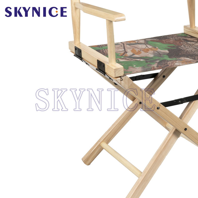 Accoudoir pliable siège portable personnalisé chaise pliante en bois directeur