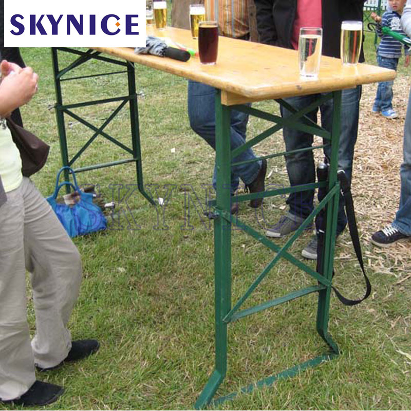 Ensembles de table en bois de bière de meubles se pliants extérieurs