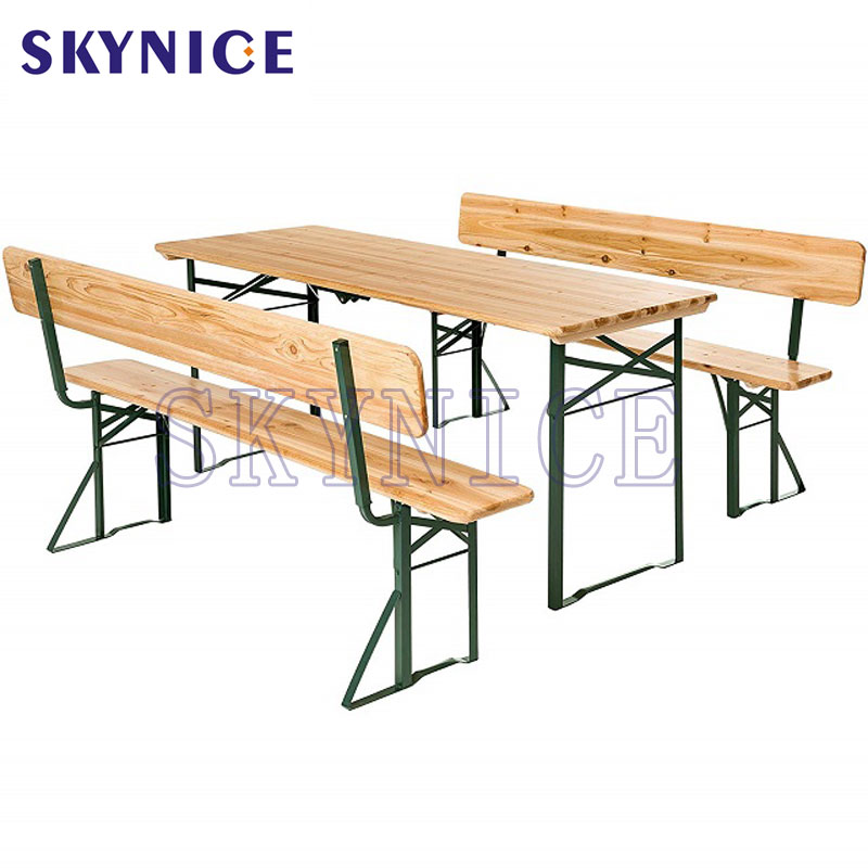 Ensemble de tente à bière avec dossier confortable et table pliante