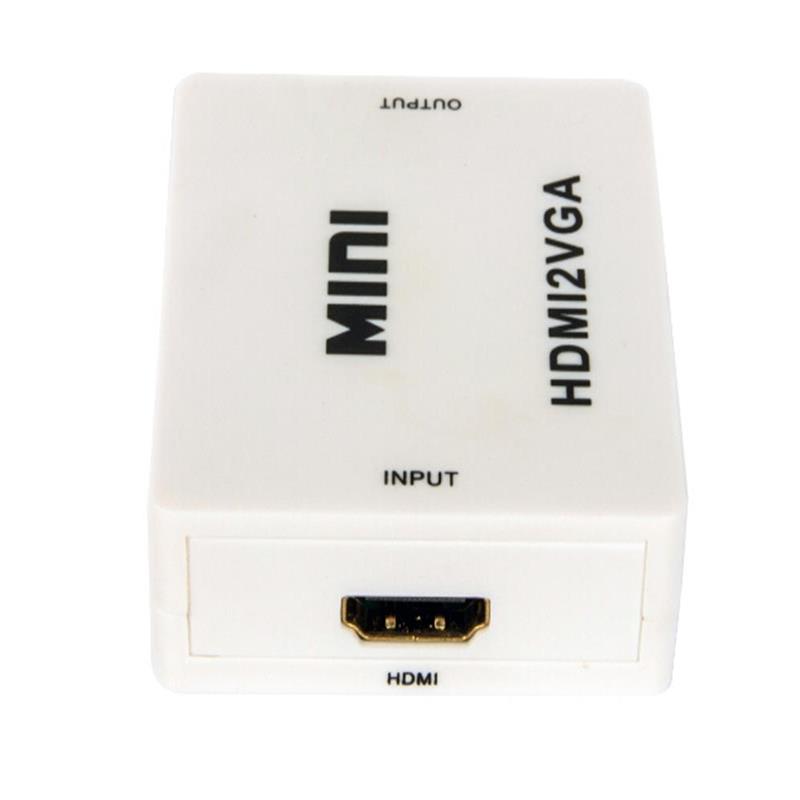 Mini format HDMI vers VGA + convertisseur audio 1080P