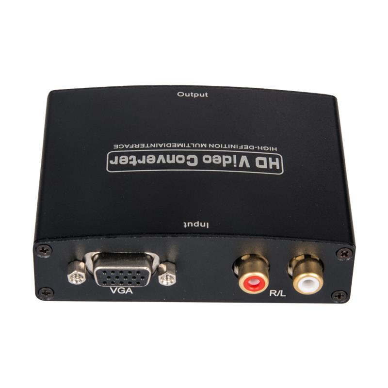Convertisseur audio VGA + R / L vers HDMI 1080P