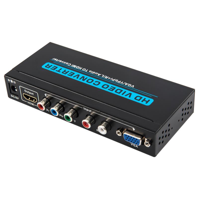 Convertisseur audio vers HDMI VGA / YPbPr + R / L 1080P