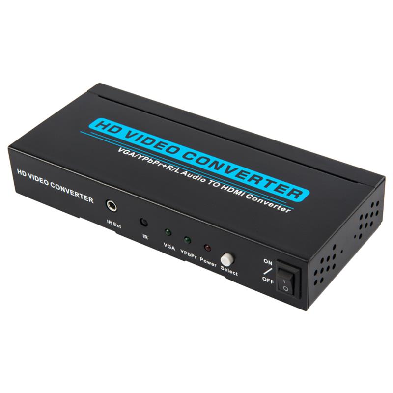 Convertisseur audio vers HDMI VGA / YPbPr + R / L 1080P
