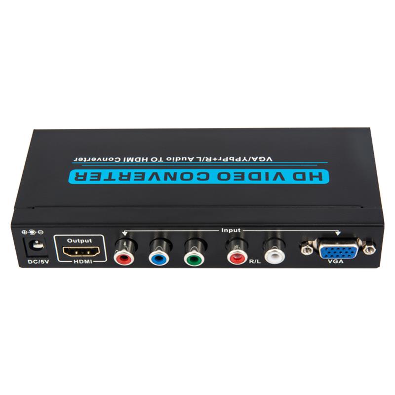 Convertisseur audio vers HDMI VGA / YPbPr + R / L 1080P