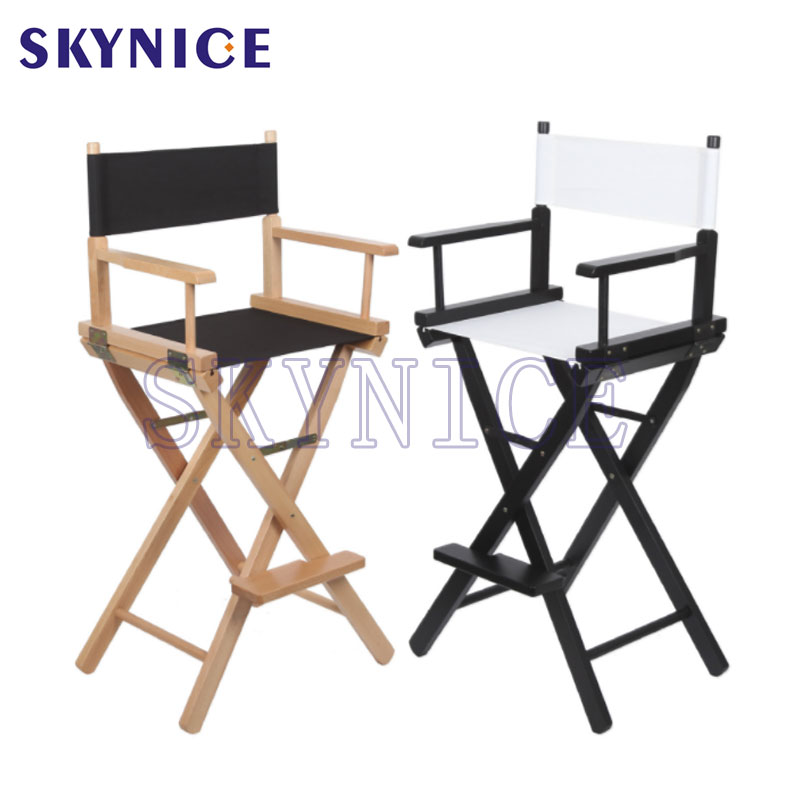 4 saisons Portable luxe de haute qualité moderne chaise en bois directeur toile chaises