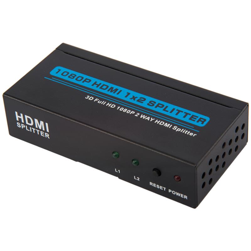 Deux ports HDMI 1x2 Splitter Support 3D Full HD 1080P