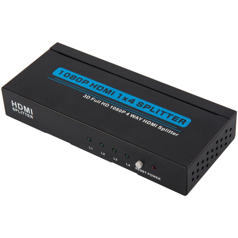 4 ports HDMI 1x4 Splitter Support 3D Full HD 1080P