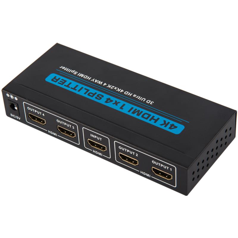 4K 4 ports HDMI 1x4 Splitter Support 3D Ultra HD 4Kx2K / 30Hz