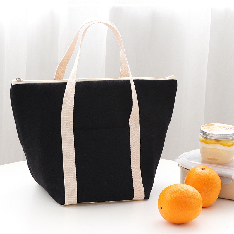 SGC22 Pas Cher Isolé Épicerie Livraison de Nourriture Thermique Refroidisseur Sac Fourre-Tout Sac Extra Large Toile Coton Thermo Sac