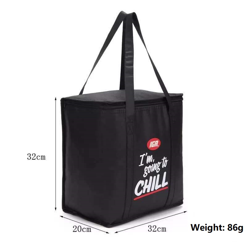 SGC23 Sacs isothermes promotionnels Logo personnalisé Portable Non tissé Grand sac fourre-tout isotherme Sac isotherme pour déjeuner thermique