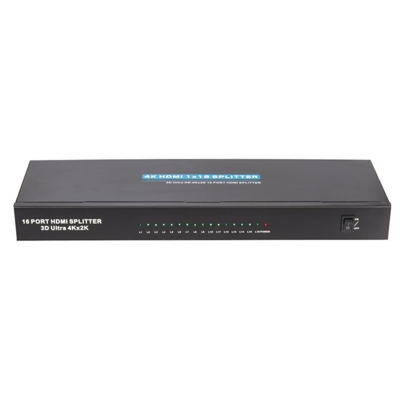 4K 16 ports HDMI 1x16 Splitter Support 3D Ultra HD 4Kx2K / 30Hz