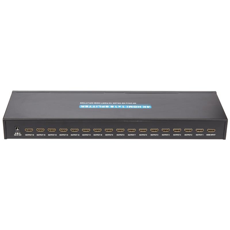 4K 16 ports HDMI 1x16 Splitter Support 3D Ultra HD 4Kx2K / 30Hz