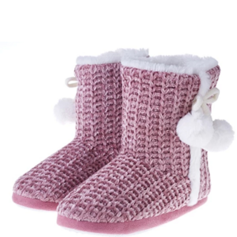 Bottes en peluche d'intérieur