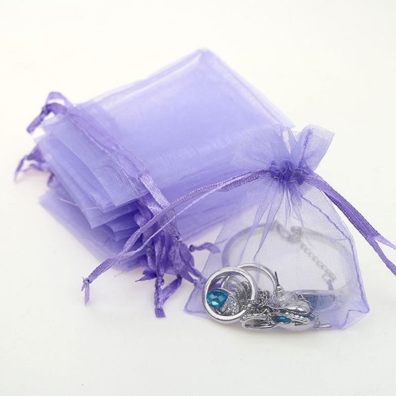 SGS47 Personnalisé Logo Pas Cher Petit Organza De Stockage Cadeau Pochette Sac À Cordon Bijoux Emballage Organza Sacs pour Bracelet Perles Cadeau Pochette