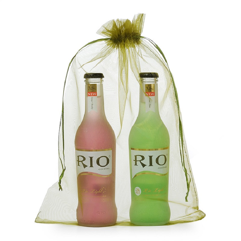 SGS48 Organza Pouch Pour Le Mariage Promotionnel Emballage Sac Cadeau Cordon Sac Organza Sac pour vin bière can bouteilles