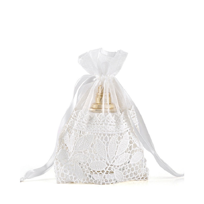 SGS55 Mini Sacs De Cadeau De Mariage Bijoux Bonbons Emballage Sac À Cordon Pochette Sacs Transparents Logo Personnalisé