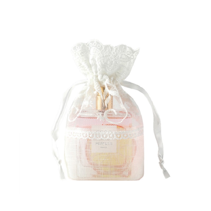 SGS59 De Noël Organza Cadeau Sac Personnalisé Imprimé De Mariage Sucre Emballage Sac Maille Cordon Sacs En Gros