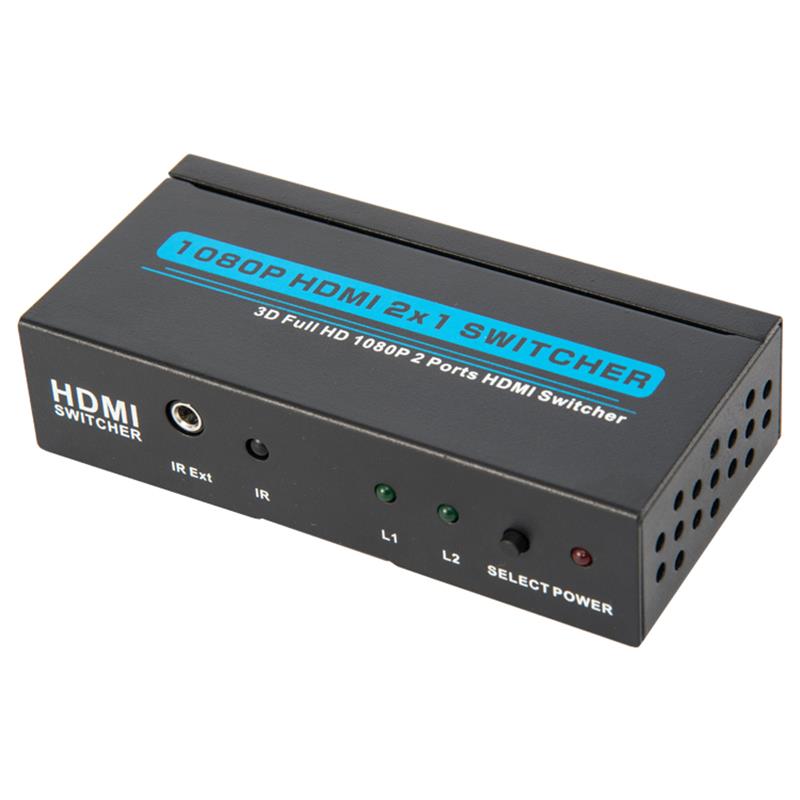 V1.3 HDMI 2x1 Switcher Support 3D Full HD 1080P