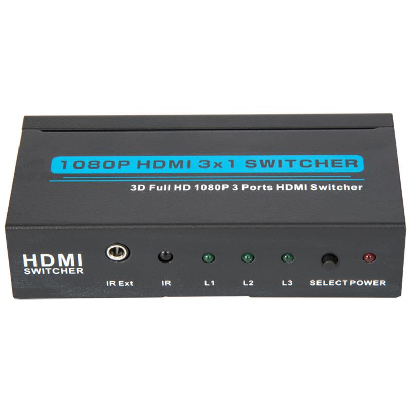 V1.3 HDMI 3x1 Switcher Support 3D Full HD 1080P