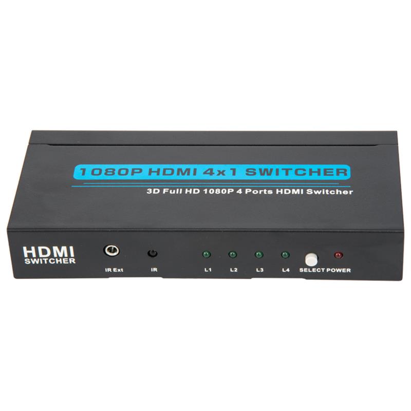 V1.3 HDMI 4x1 Switcher Support 3D Full HD 1080P
