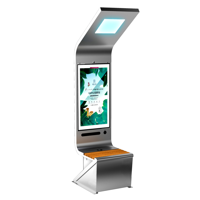 Téléphone solaire de caisson lumineux d'affichage de matériel de publicité d'énergie solaire chargeant les meubles extérieurs futés