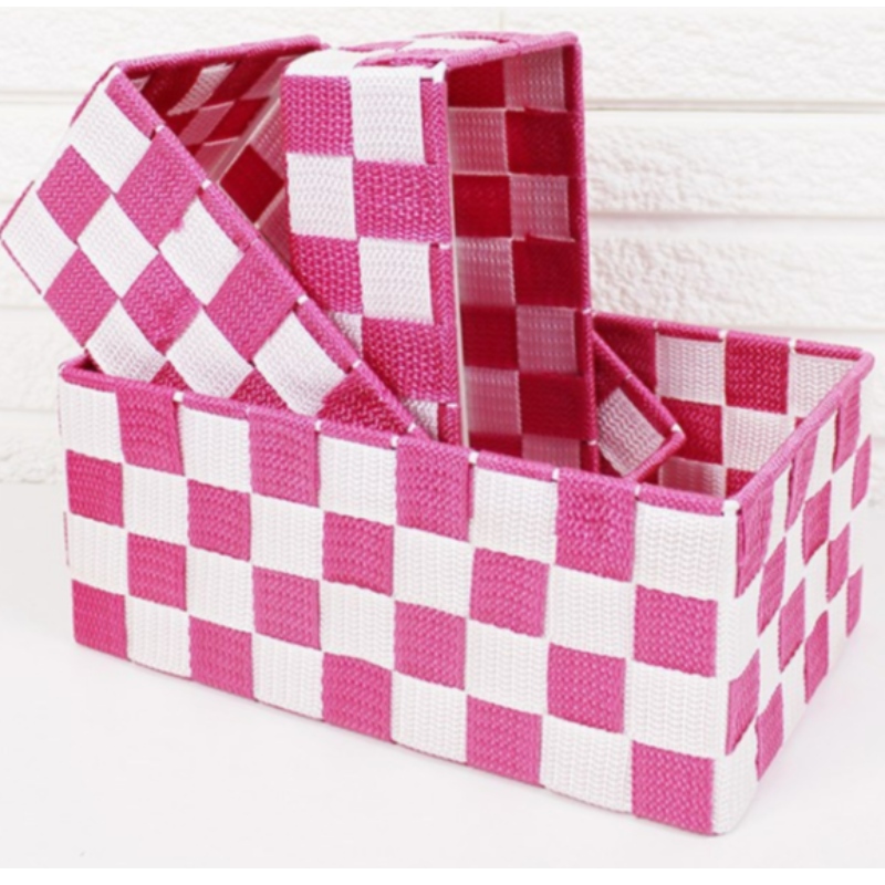 Panier en tissu tissé à la main en polypropylène