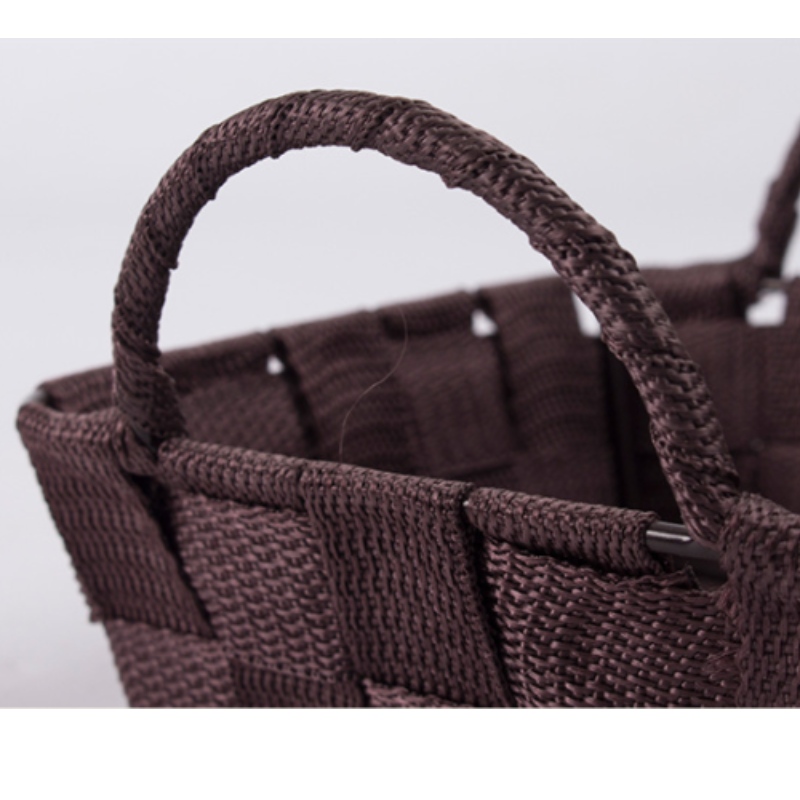 Panier en tissu tissé à la main en polypropylène-