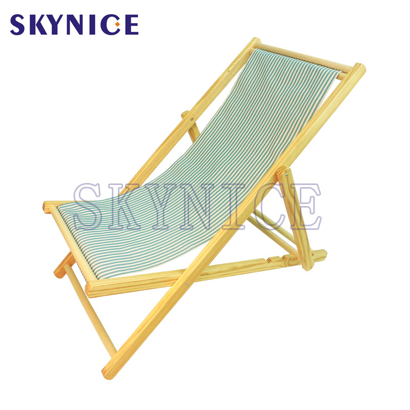 Pêche en plein air ou camping chaises de plage en bois pliantes