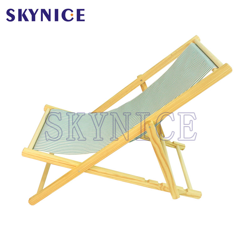 Pêche en plein air ou camping chaises de plage en bois pliantes